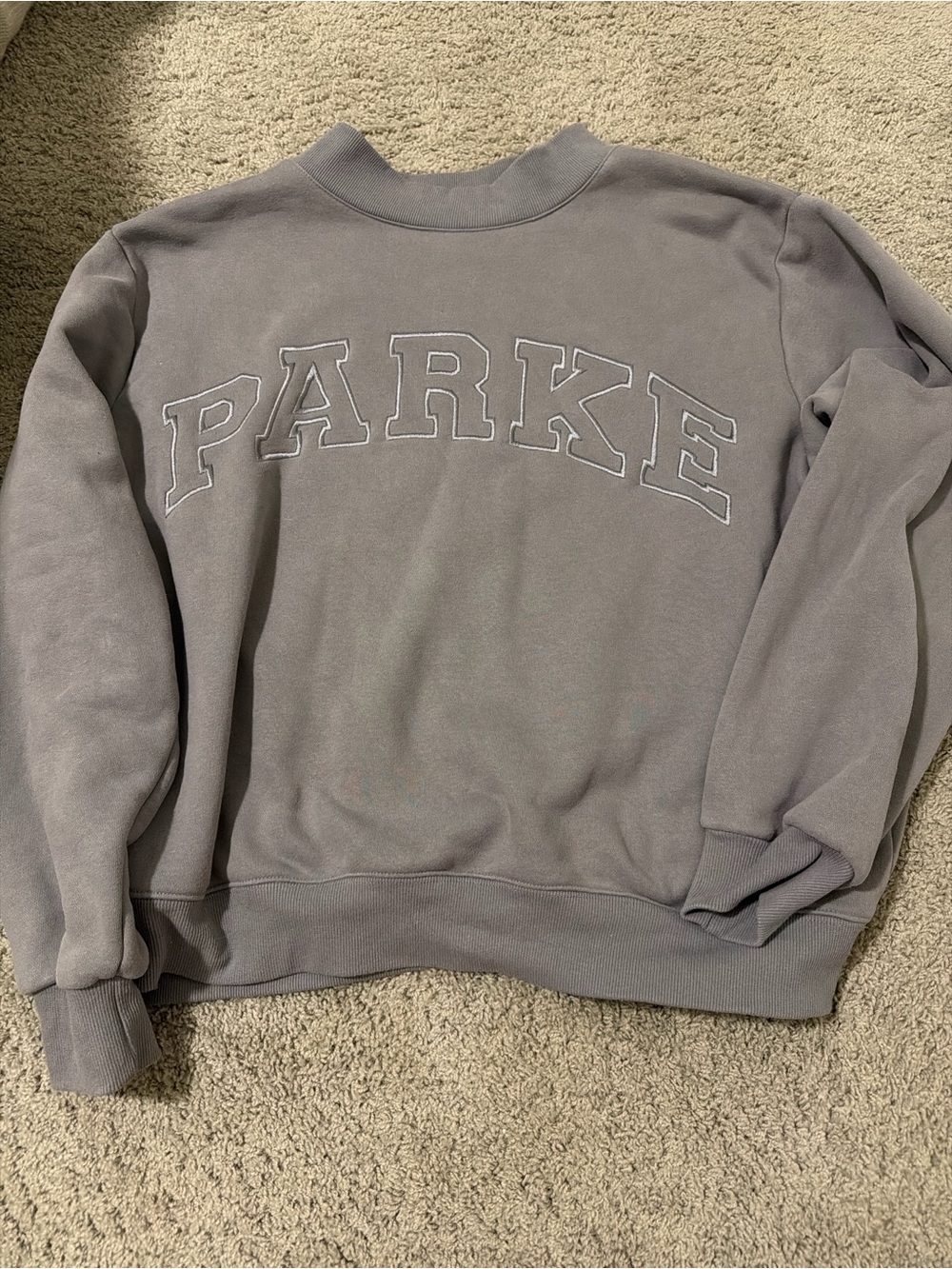 Parke monochrome grey mockneck